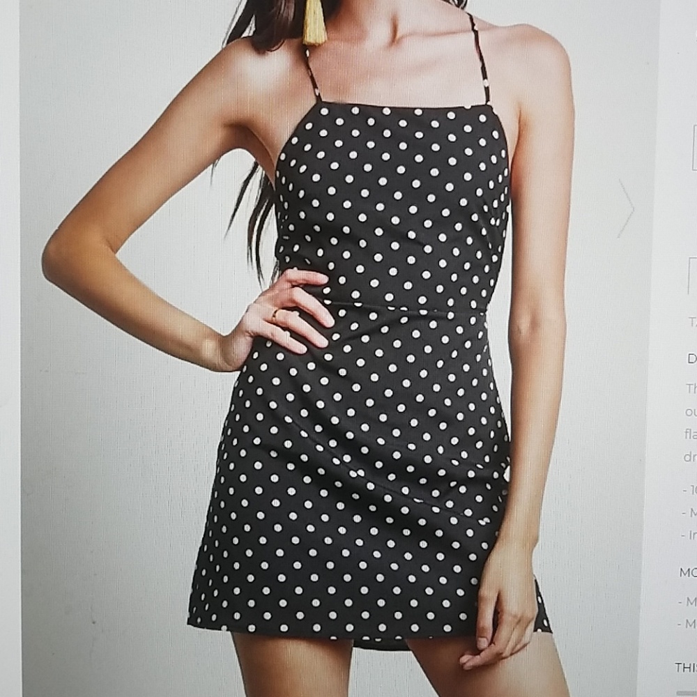 Polkadot crisscross dress